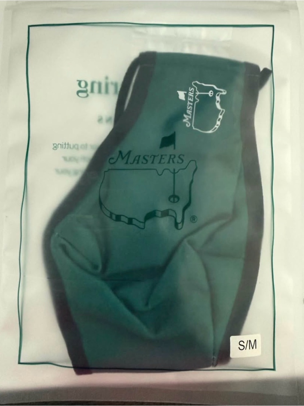 Masters Augusta National Logo Face Covering Mask S/M